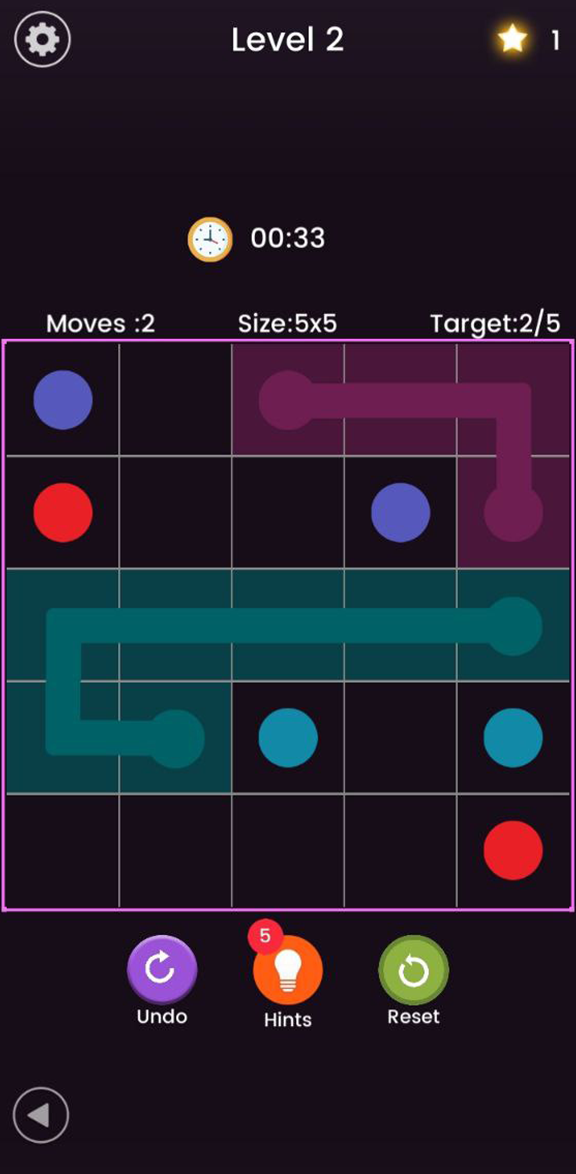 Color Link Screenshot — Dunkelmodus