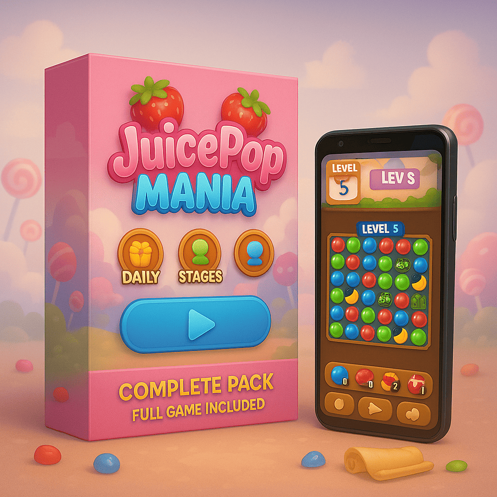 Juice Pop Mania Vorlage
